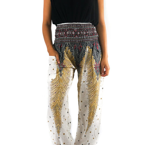 WHITE PEACOCK Women Boho Pants Hippie Pants Yoga